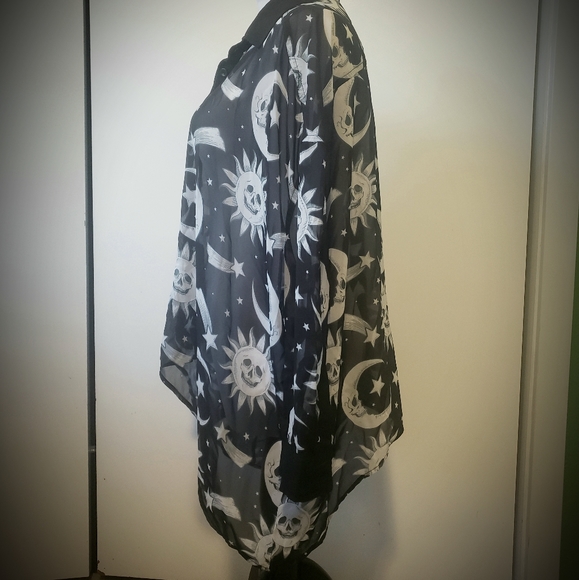Killstar Sun Moon Sheer Flow Blouse S - Picture 2 of 4